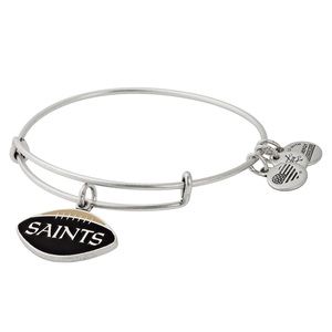 NWT Alex and Ani Color Infusion New Orleans Saints Football II Bangle
